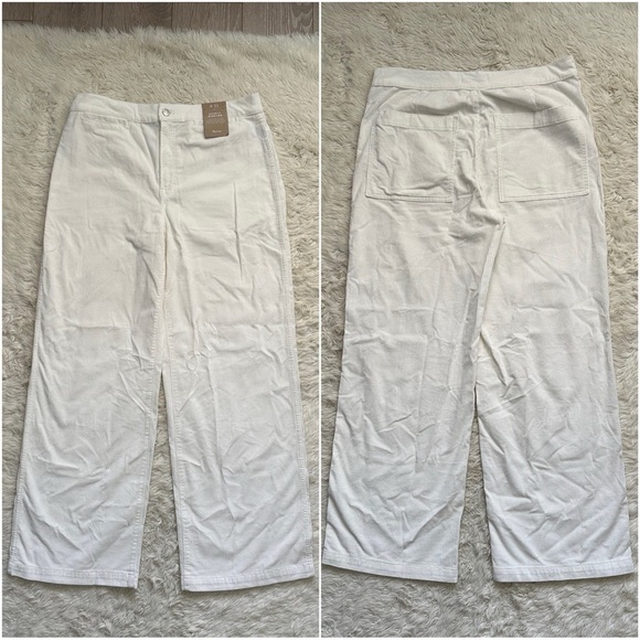 Madewell Pants The Emmett Wide-Leg in Corduroy: Welt Pocket Edition 31 NWT New - Picture 5 of 13